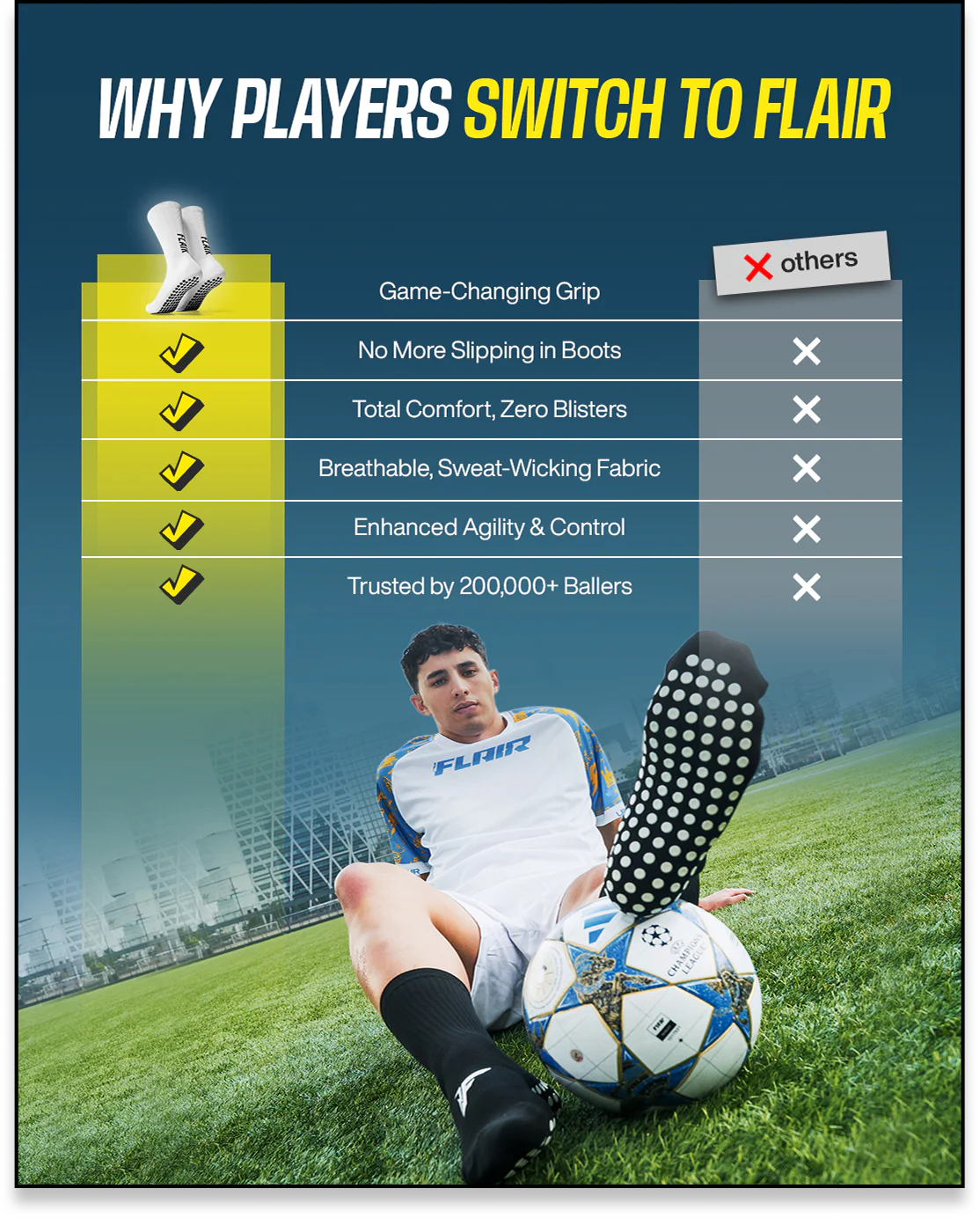 6-Pack - Pro Grip Socks - Image 13